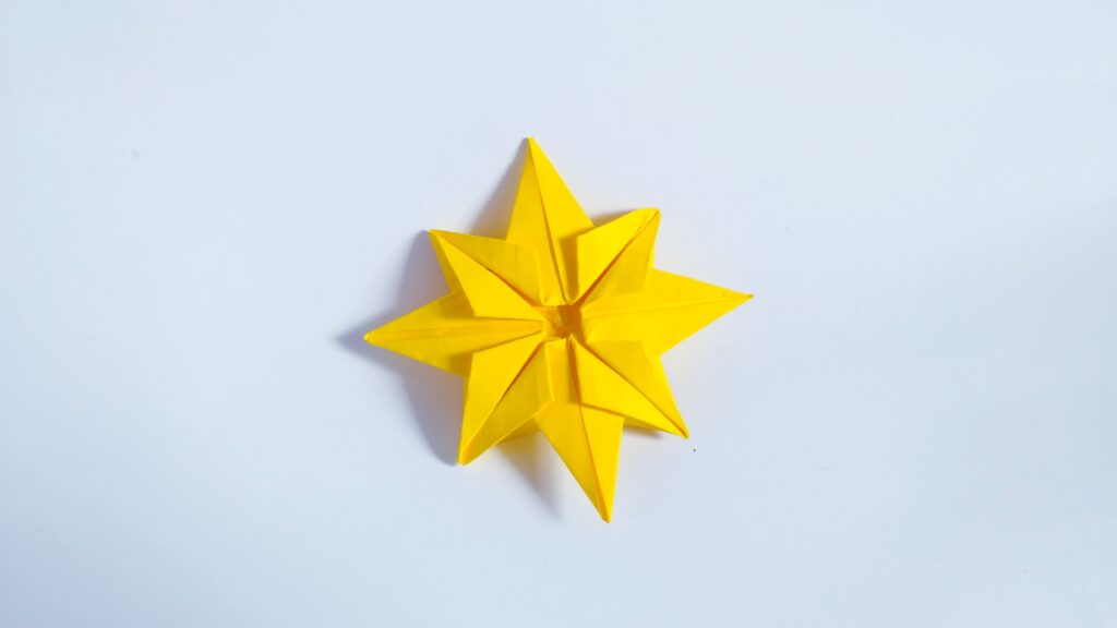 origami christmas star
